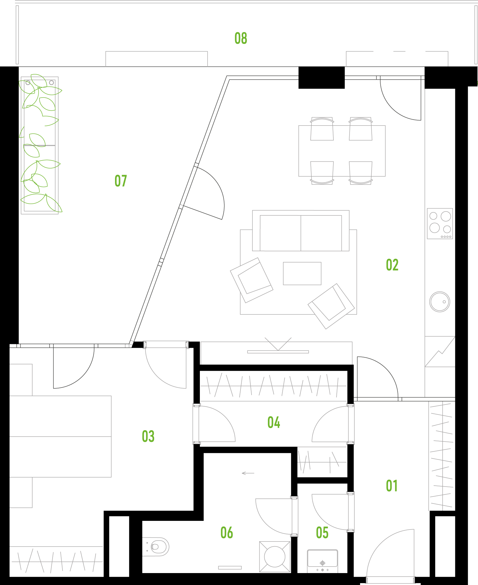 A42 floor plan