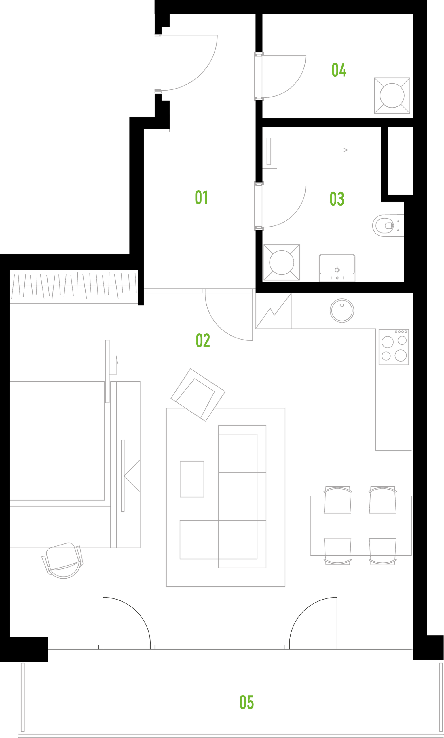 B25 floor plan