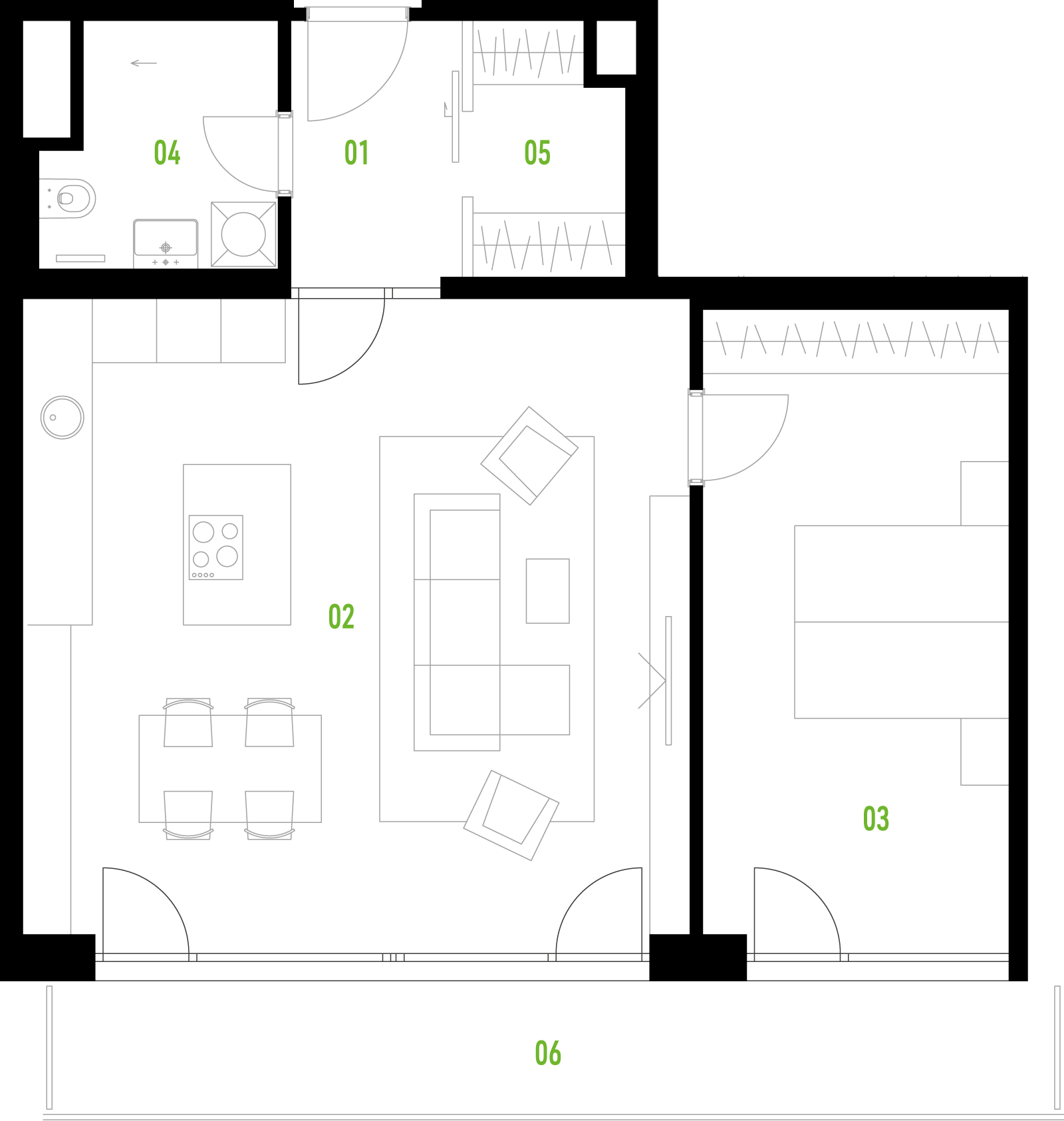 B43 floor plan